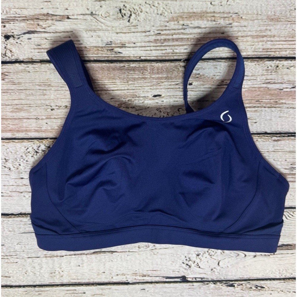 Moving Comfort Womens Sports Bra Size 34DD MAIA Blue 350054